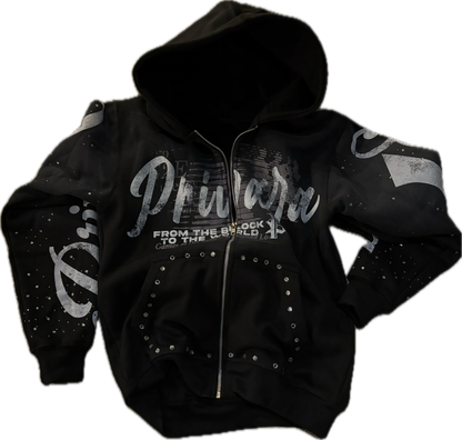 PRIVARA OG ZIP UP HOODIE ( PREMADE )