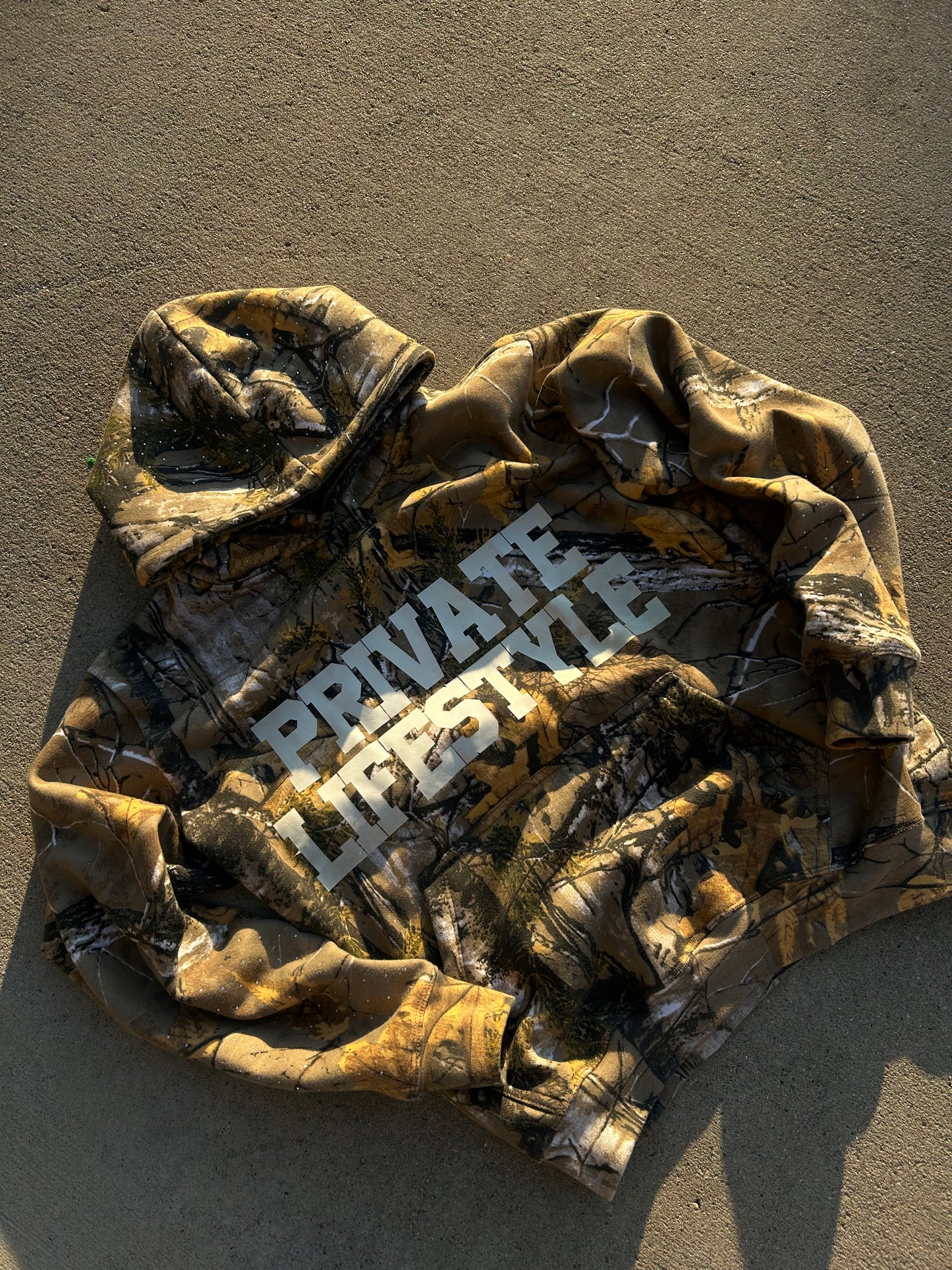 PRIVATE LIFESTYLE CAMO. PULL OVER HOODIE