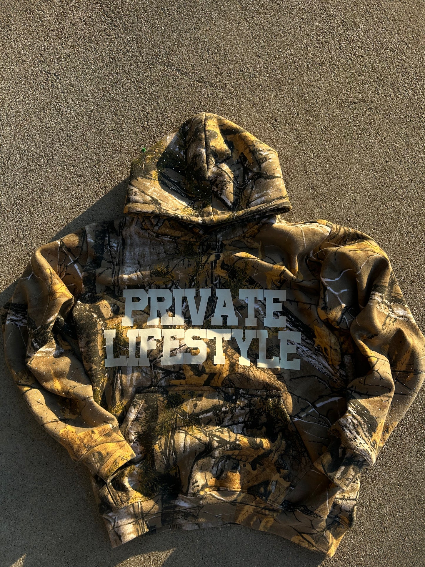 PRIVATE LIFESTYLE CAMO. PULL OVER HOODIE